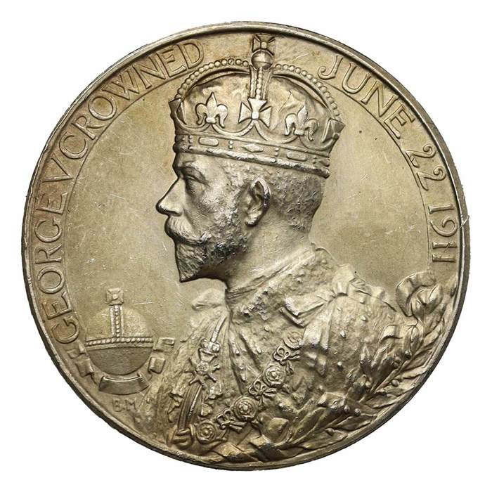 1911 George V Silver Coronation Medal 