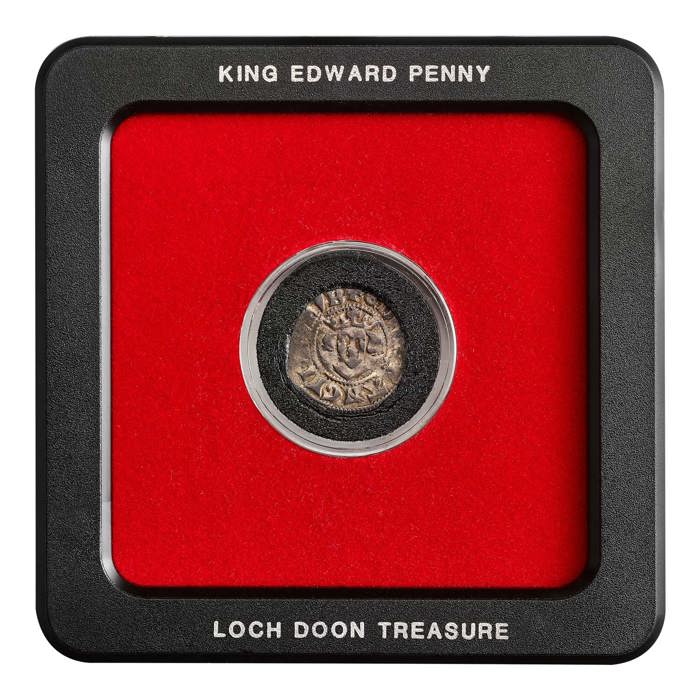 Medieval Edwardian Silver Long Cross Penny struck in London from the Loch Doon Treasure