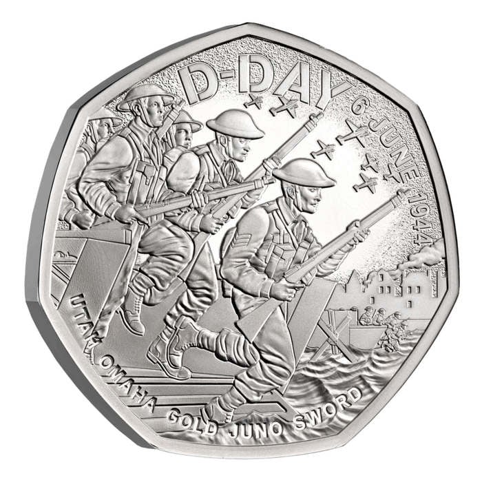 D-Day 2024 UK 50p Silver Proof Coin