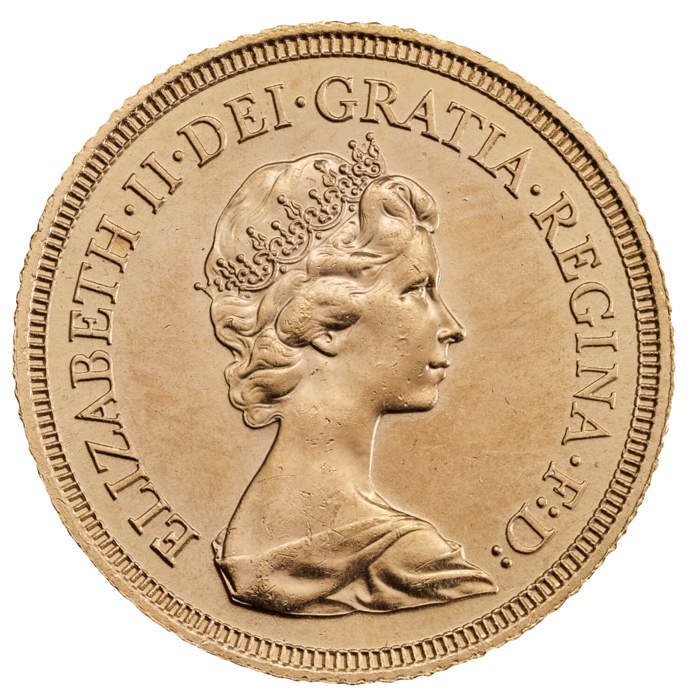 1974 Elizabeth II Gold Sovereign Coin