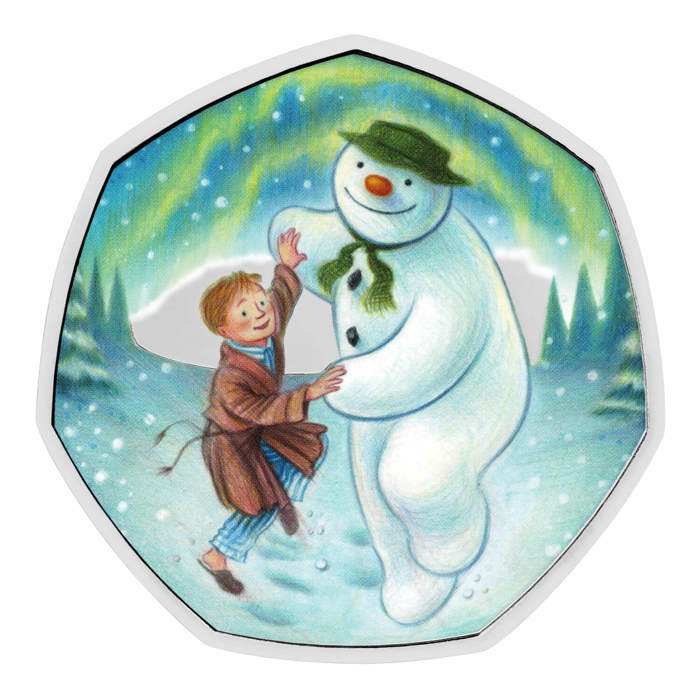 The Snowman™ 2023 UK 50p Brilliant Uncirculated Colour Coin