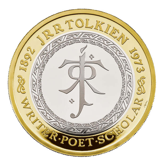 Celebrating the Life and Work of JRR Tolkien 2023 UK £2 Silver Proof Coin