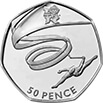 Gymnastics 50p Coin