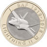 RAF Centenary Lightning II 2018 £2 Coin